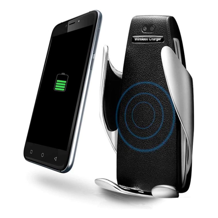 SOPORTE CELULAR CARGADOR INALAMBRICO P/AUTO MODELO 5S