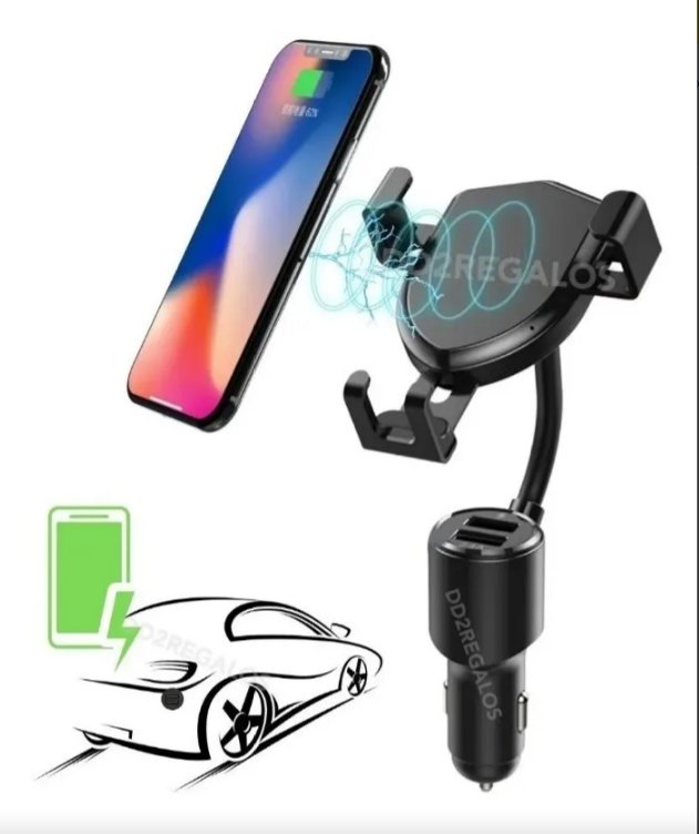 CARGADOR CELULAR 2 USB CON SOPORTE