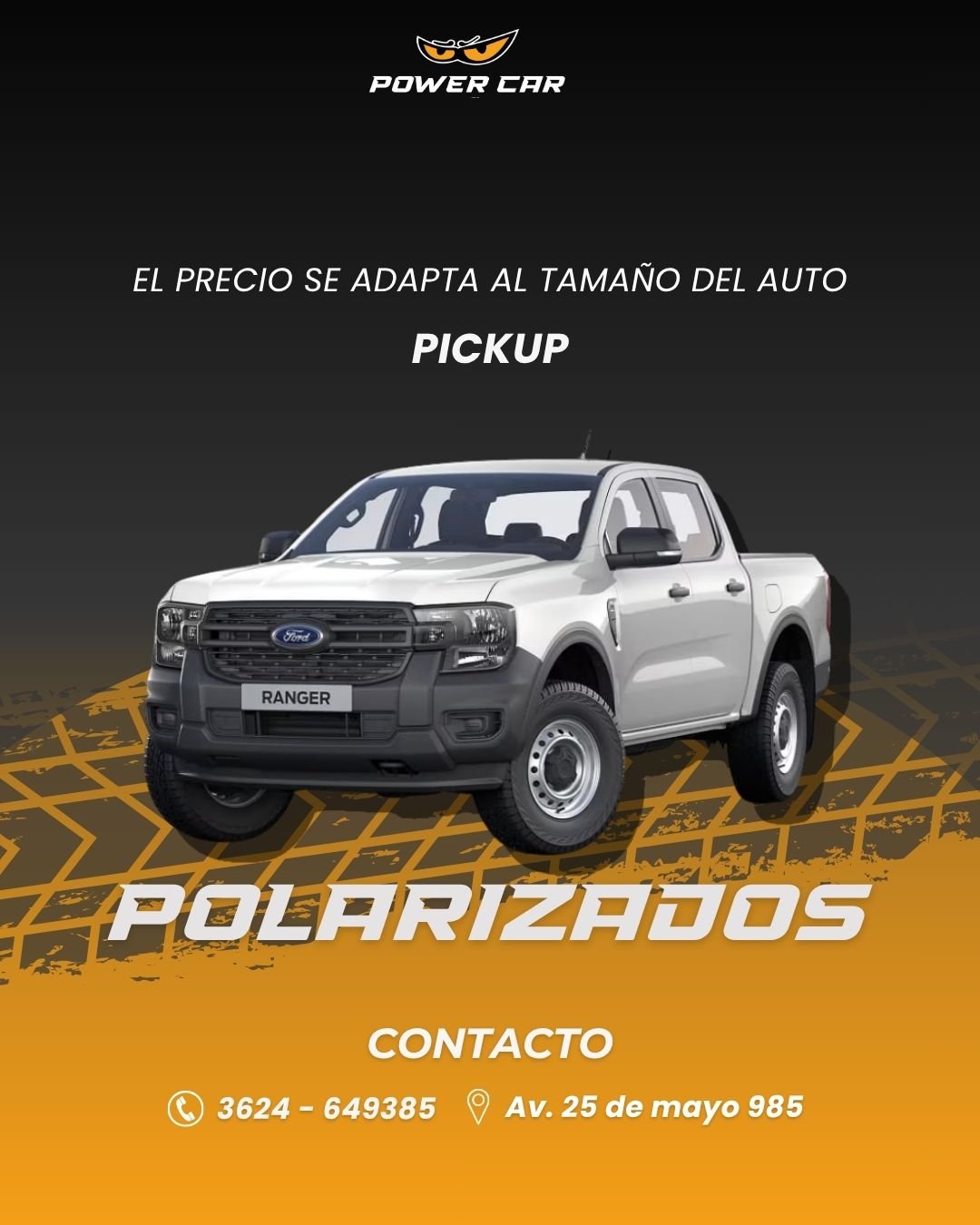 POLARIZADO PICK UP DOBLE CABINA