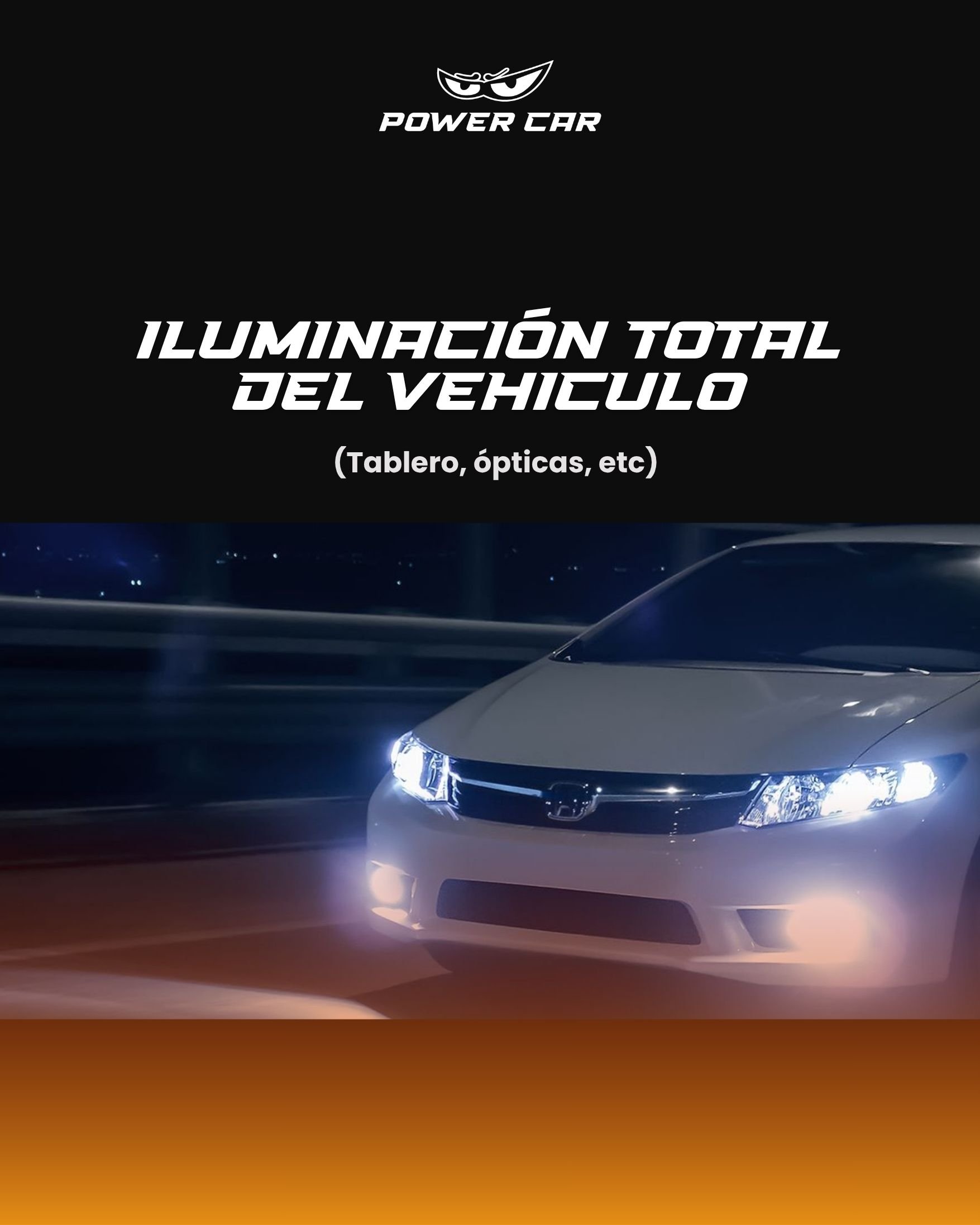 Iluminación total del vehiculo