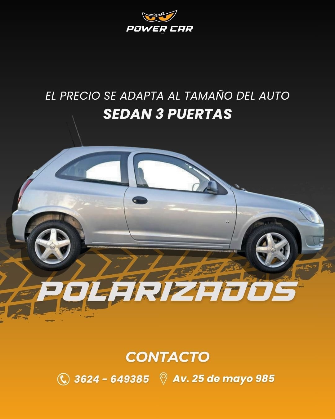 POLARIZADO SEDAN 3 PUERTAS