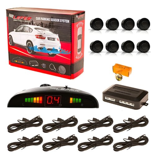 SENSOR DE ESTACIONAMIENTO DELANTERO Y TRASERO XD 068 - 8 NEGRO